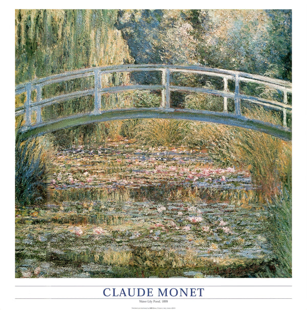 Water-Lily Pond by Claude Monet - 24 X 24 Inches (Art Print)