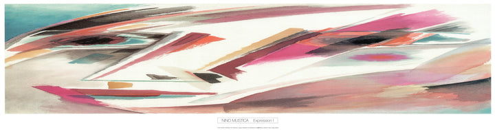 Expression I by Nino Mustica - 11 X 40 Inches (Art Print)