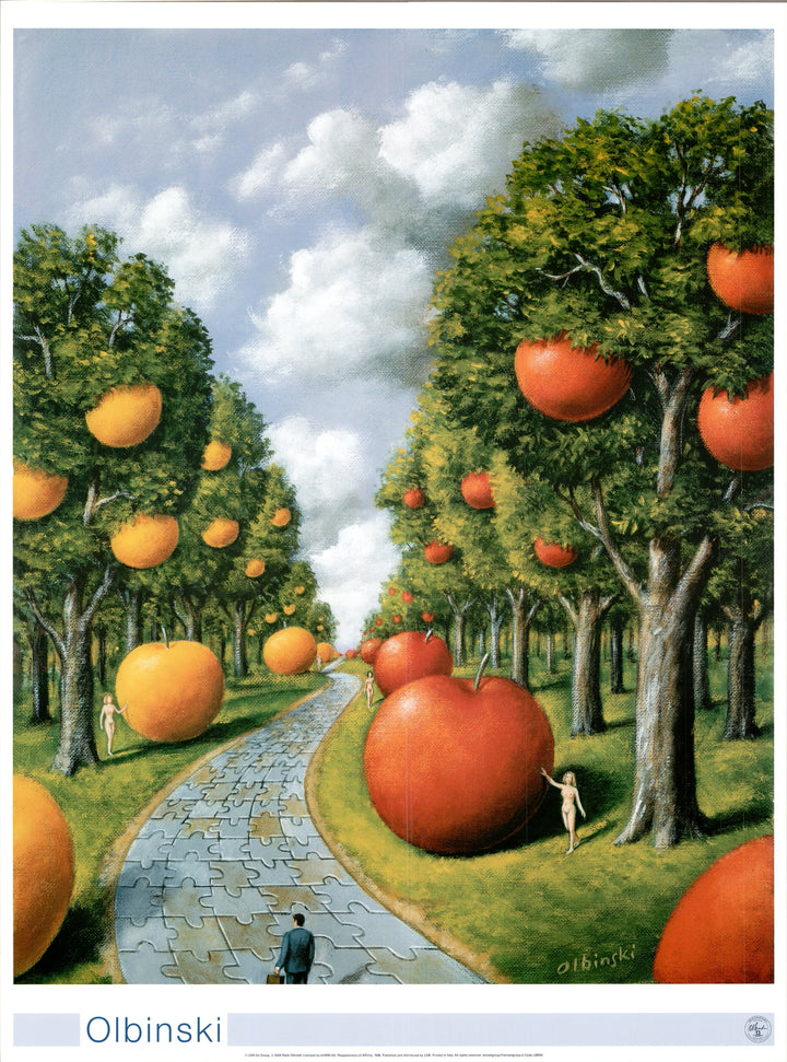 Reappearance of Affinity, 1998 by Rafal Olbinski - 24 X 32 Inches (Art Print)