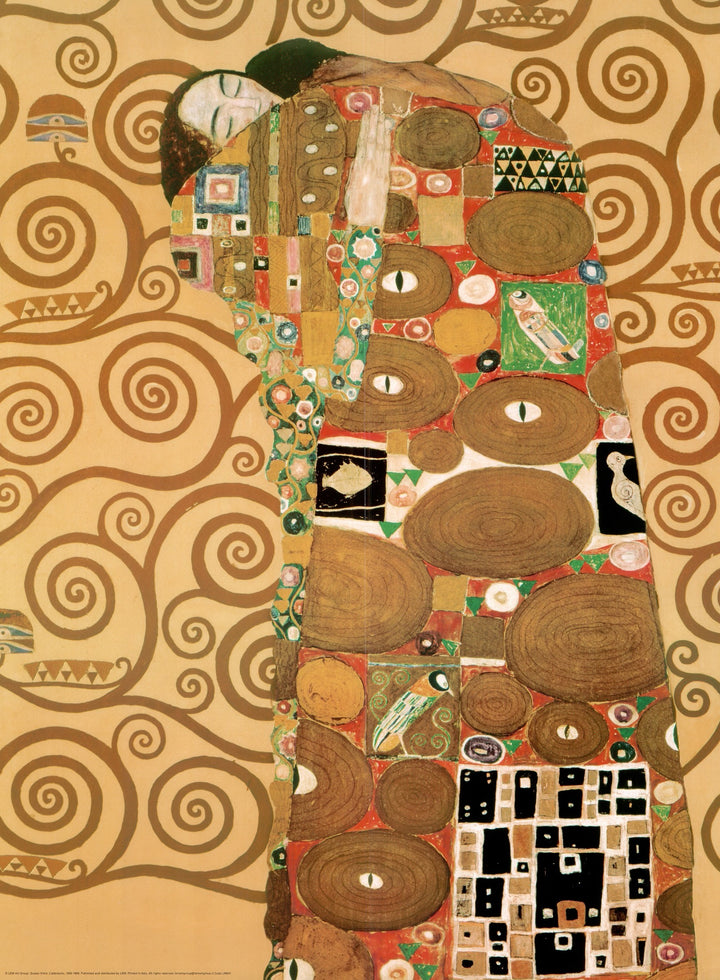 The hug 1905 - 1909, by Gustav Klimt - 24 X 32 Inches (Art print)