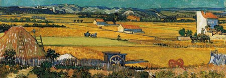 The Harvest at Arles, 1888 by Vincent Van Gogh - 13 X 38 Inches (Art Print)