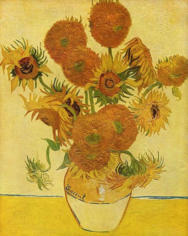Still Life with Sunflowers, 1889 by Vincent Van Gogh - 24 X 32 Inches (Art Print)