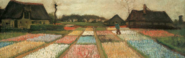 Flower Beds in Holland, 1883 by Vincent Van Gogh - 13 X 38 Inches (Art Print)