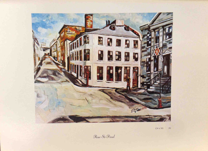 Rue St-Paul, Montréal by Gilles E. Gingras - 11 X 15 Inches (Art Print)
