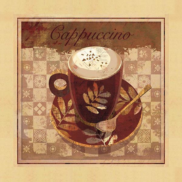 Cappuccino by Linda Maron - 10 X 10 Inches (Art Print)