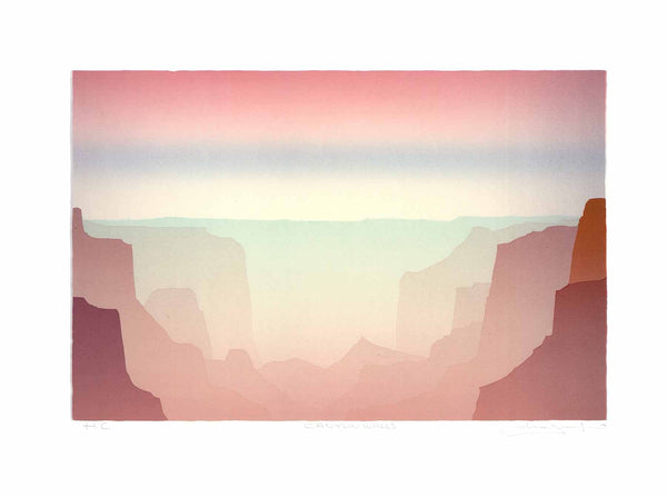 Canyon Walls by Peter Markgraf - 20 X 26 Inches (Original Serigraph Titled, Numbered & Signed) HC