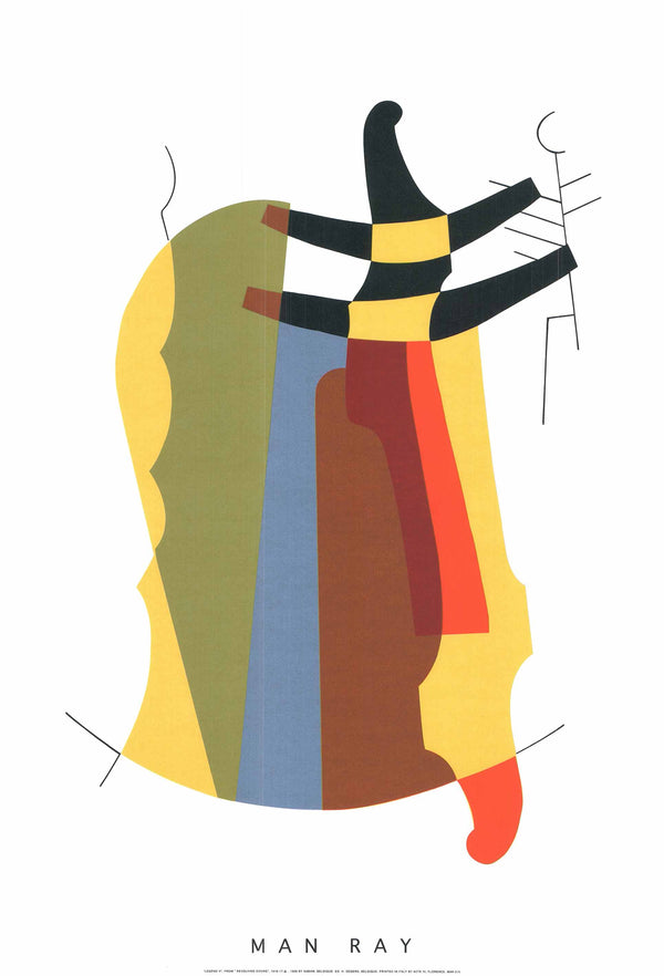 Legend V, from "Revolving Doors", 1916-17 by Man Ray - 28 X 40 Inches (Silkscreen/Sérigraphie)