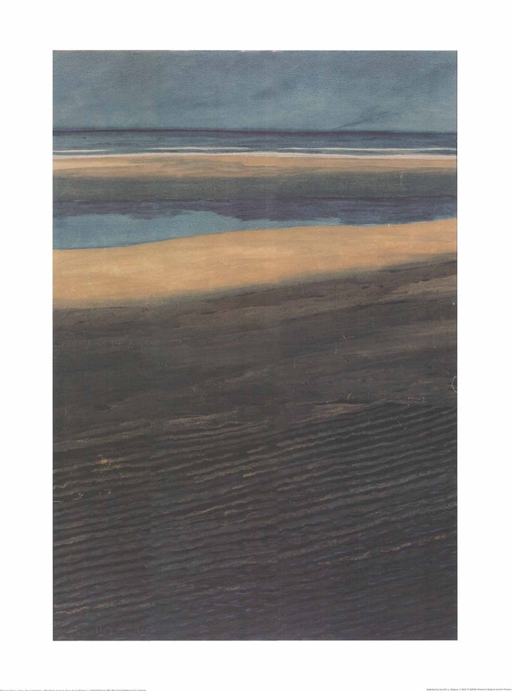 Marine, Plage à marée basse, 1909 by Leon Spilliaert - 24 X 32 Inches (Watercolour / Aquarelle)