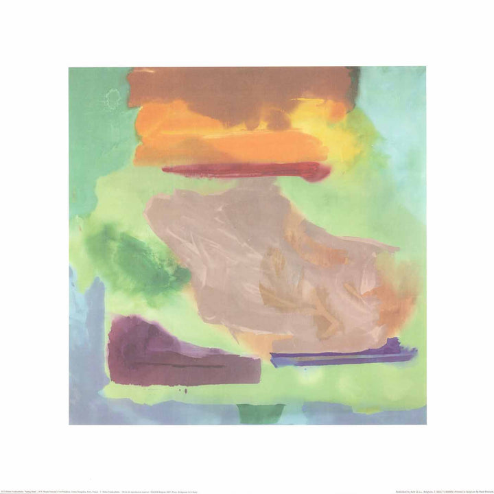 Spring Bank, 1974 by Helen Frankenthaler - 20 X 20 Inches (Watercolour/Aquarelle)