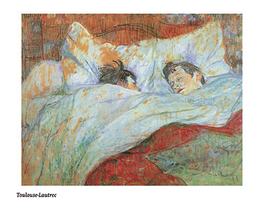 The Bed by Henri de Toulouse-Lautrec - 24 X 32 Inches (Art Print)