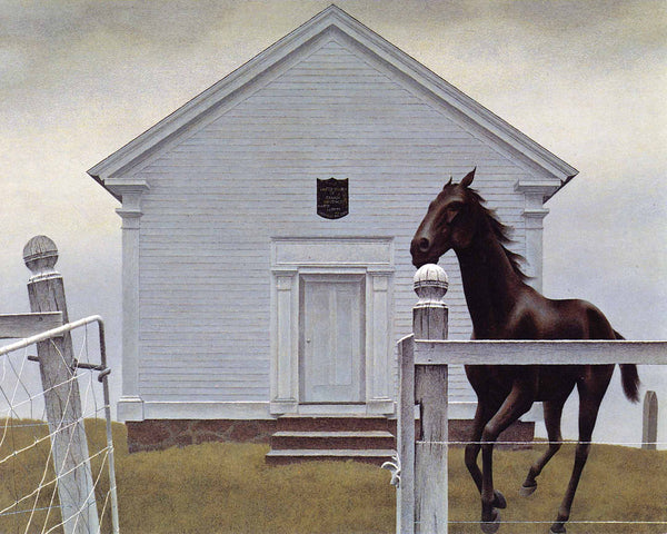 Church and Horse, 1964 by Alex Colville - 24 X 30 inches (Art Print)