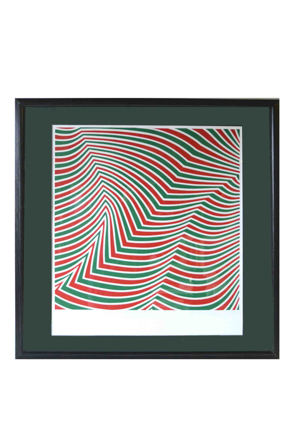 Twirling Retina, 1965 by Marcel Barbeau - 28 X 30 Inches (Wood Frame with Matte Ready to Hang)