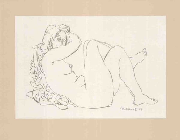 Study, Nude, 1959 by Stanley Morel Cosgrove - 20 X 26 Inches (Silkscreen / Serigraph)