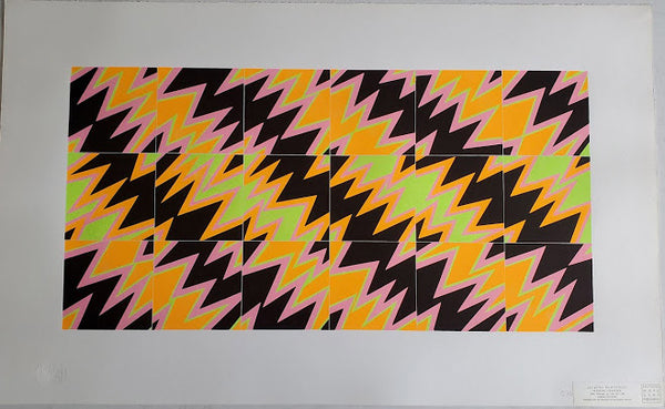 Marie-Jeanne, 1970 by Jacques Hurtubise - 24 X 40 Inches (Silkscreen / Serigraph)