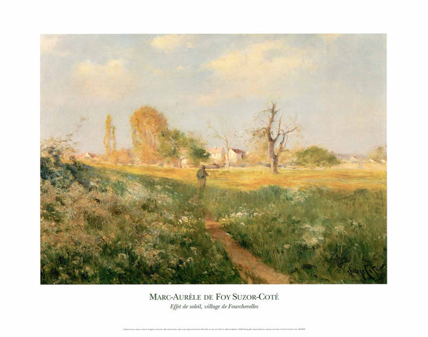 Effet de Soleil, Village de Fourcherolles, 1893 by Marc-Aurèle de Foy Suzor-Coté - 19 X 24 Inches (Art Print)
