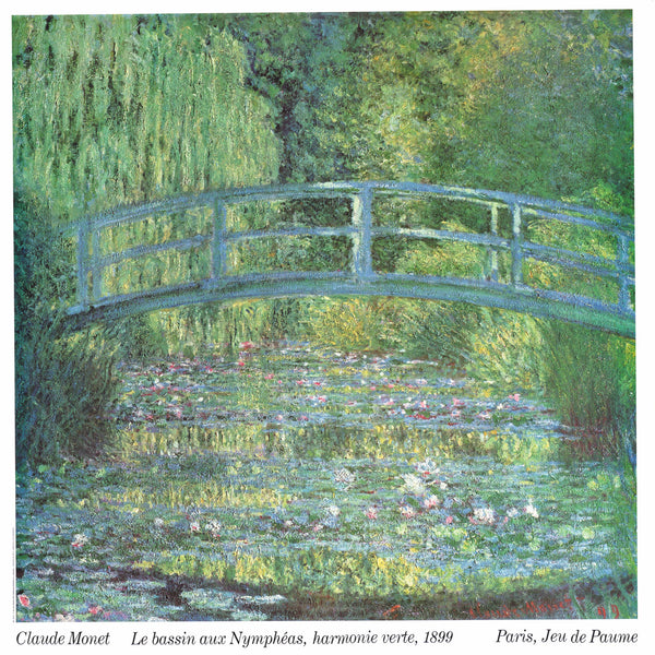 Le bassin aux Nympheas, harmonie verte, 1899 by Claude Monet - 36 X 36 Inches (Art Print)