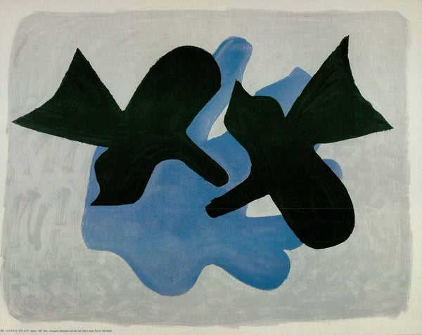 Birds, 1963 by George Braque - 16 X 20 Inches (Art Print)