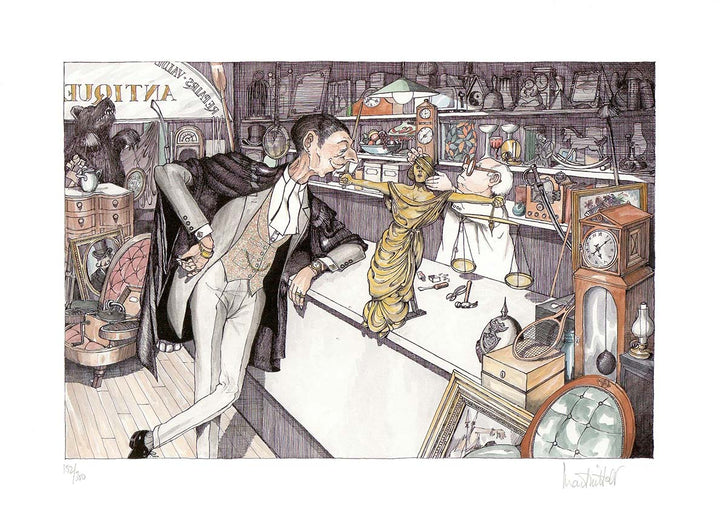 The Lawyer by Martin Holt - 12 X 16 Inches (Lithograph Numbered, Signed And Stamped) 152/300