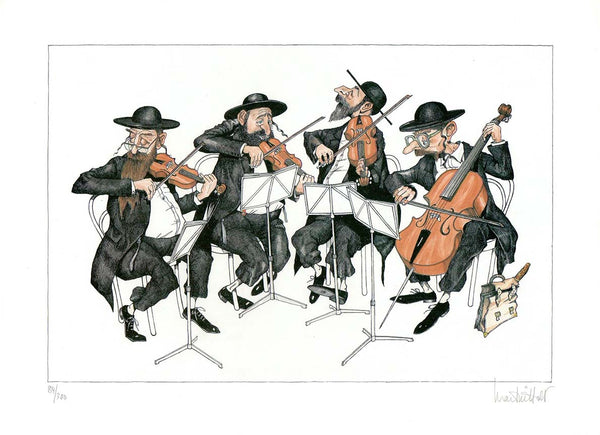 String Quartet by Martin Holt - 12 X 16 Inches (Lithograph Numbered, Signed And Stamped) 84/300
