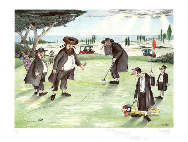 The Golf by Martin Holt - 19 X 25 Inches (Lithograph Numbered, Signed And Stamped) 129/300