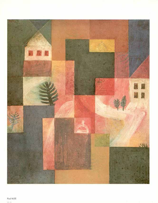 Choral and Landscape, 1921 by Paul Klee - 10 X 12 Inches (Art Print)