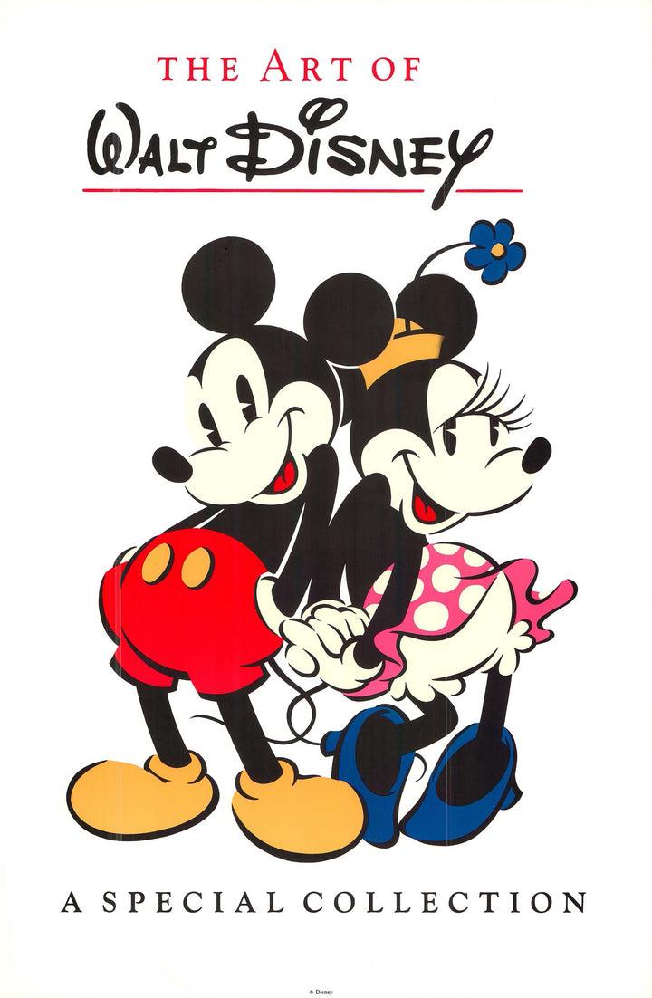 Mickey and Minnie - The Art of Walt Disney - 24 X 36 Inches (Art Print)