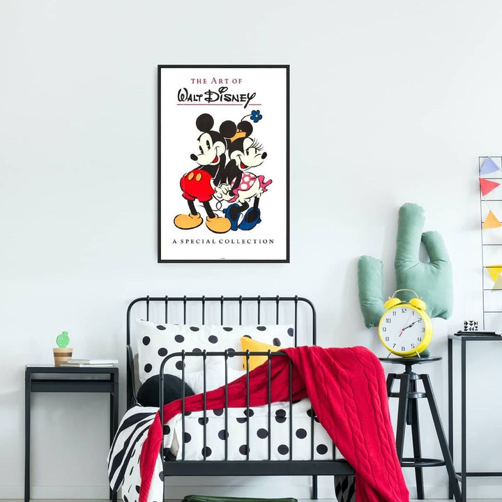 Mickey and Minnie - The Art of Walt Disney - 24 X 36 Inches (Framed Art Print)