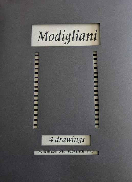 4 dessins d'Amedeo Modigliani - 12 X 16 pouces (sérigraphies/sérigraphies)