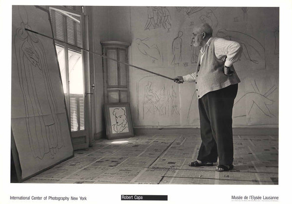 Henri Matisse, 1948 Photography by Robert Capa - 20 X 28 Inches (Offset Lithograph)