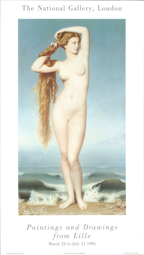 The Birth of Venus by Amaury-Duval -16 X 28 Inches (Art Print)