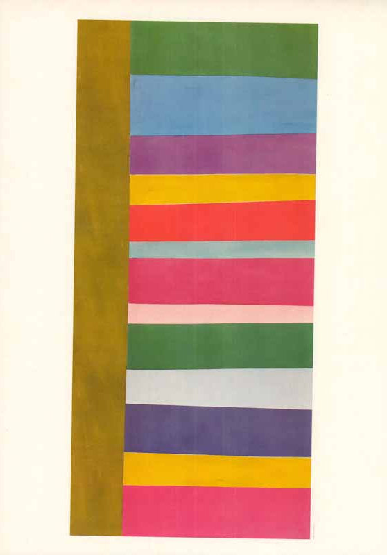 Tall Spread, 1966 by Jack Bush - 11 X 16 Inches (Lithograph Print)