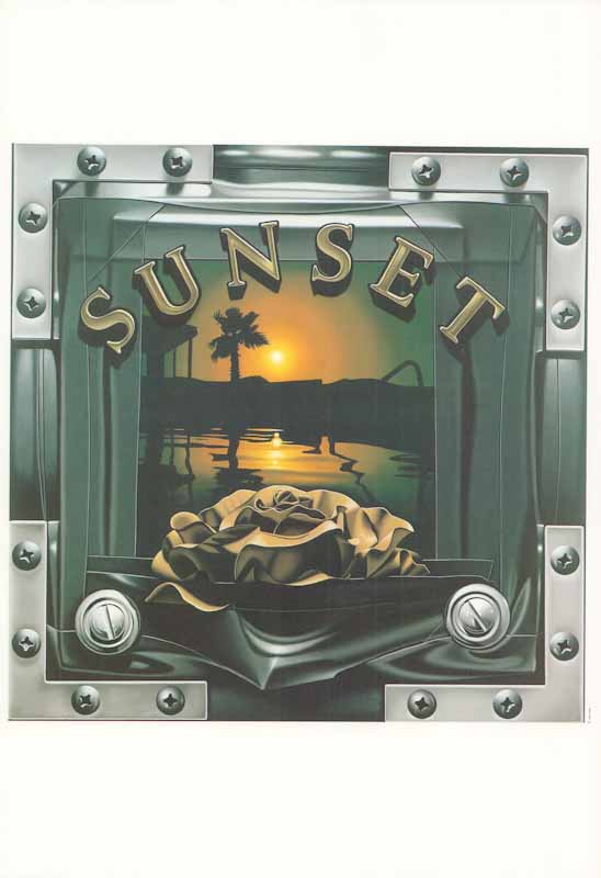 Sunset, 1979 by John Hall - 11 X 16 Inches (Art Print)