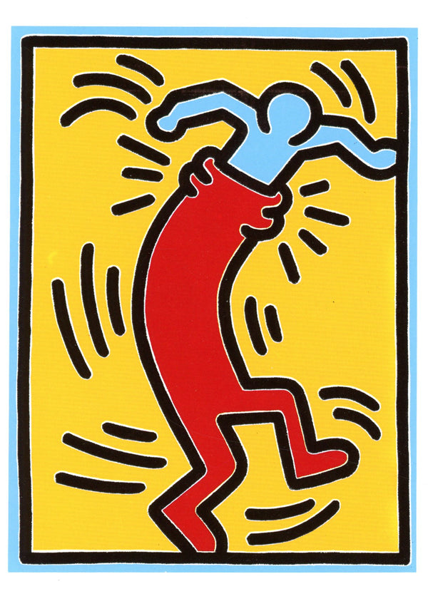 Untitled by Keith Haring - 4 X 6 Inches (PostCard / Carte Simple)
