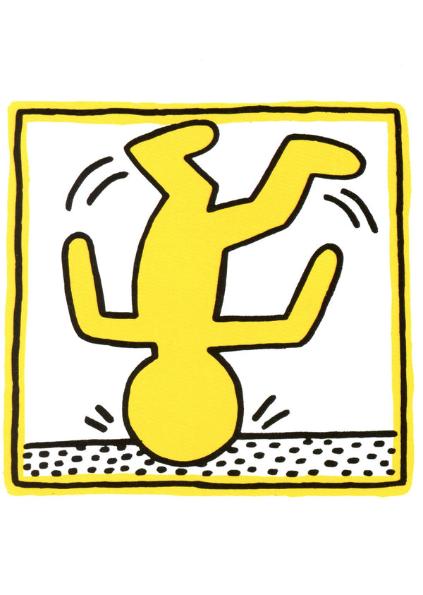 One Man Show (detail) / Oct-Nov, 1982 by Keith Haring - 4 X 6 Inches (PostCard / Carte Simple)