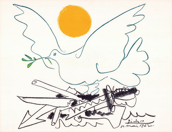 Dove of the Future, 1962 by Pablo Picasso - 22 X 28 Inches (Art Print)