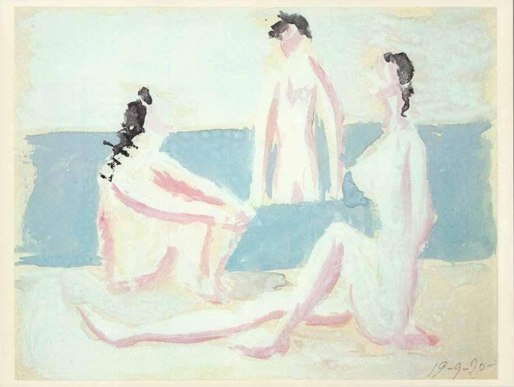 Three Bathers, 1920 by Pablo Picasso - 10 X 12 Inches (Offset Lithograph)