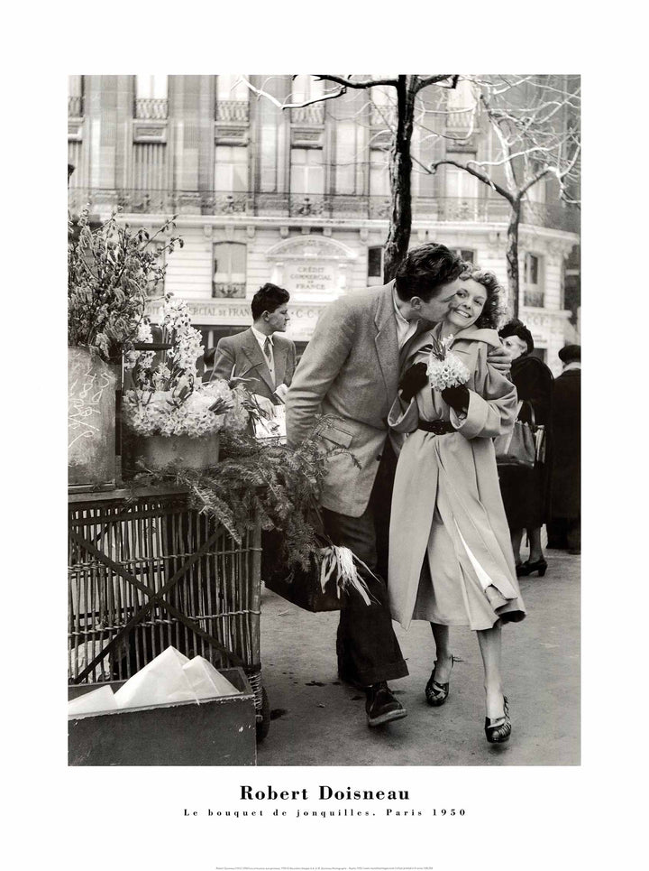 The Bouquet of Daffodils, 1950 by Robert Doisneau - 24 X 32 Inches (Art Print)