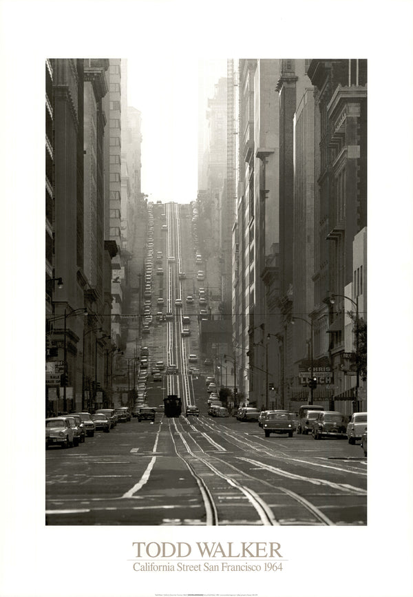 California Street San Francisco, 1964 by Todd Walker - 28 X 40 Inches (Art Print)