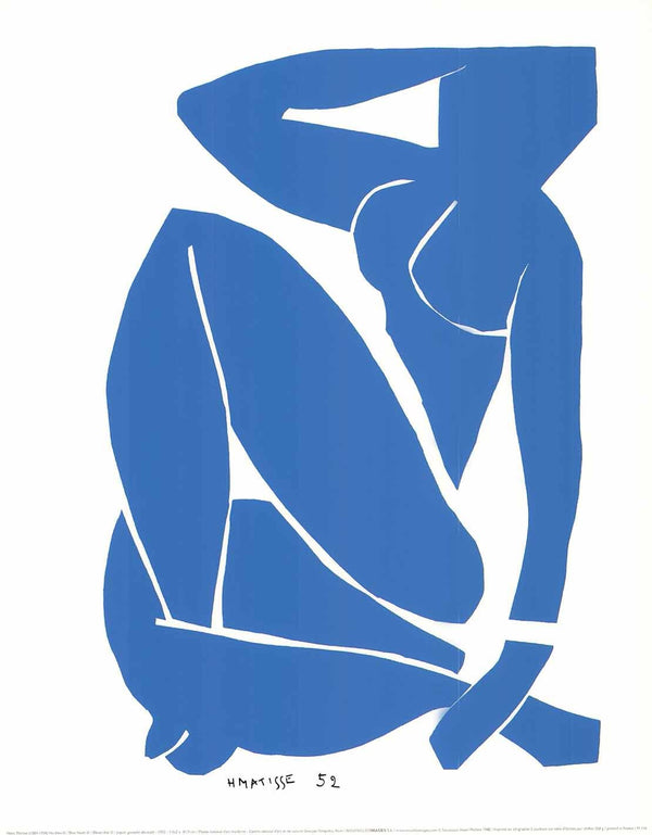Blue Nude III, 1952 by Henri Matisse - 16 X 20 Inches (Silkscreen / Sérigraphie)