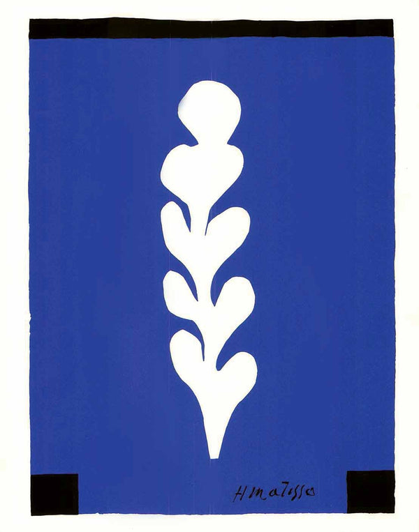 White Palm on Blue, 1947 by Henri Matisse - 16 X 20 Inches (Silkscreen / Sérigraphie)