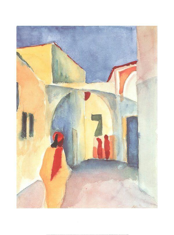 View on an Alley, 1914 by August Macke - 24 X 32 Inches (Art Print)