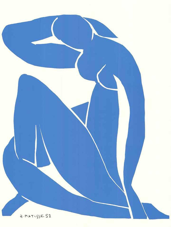 Blue Nude II, 1952 by Henri Matisse - 28 X 40 Inches (Silkscreen / Serigraphie)