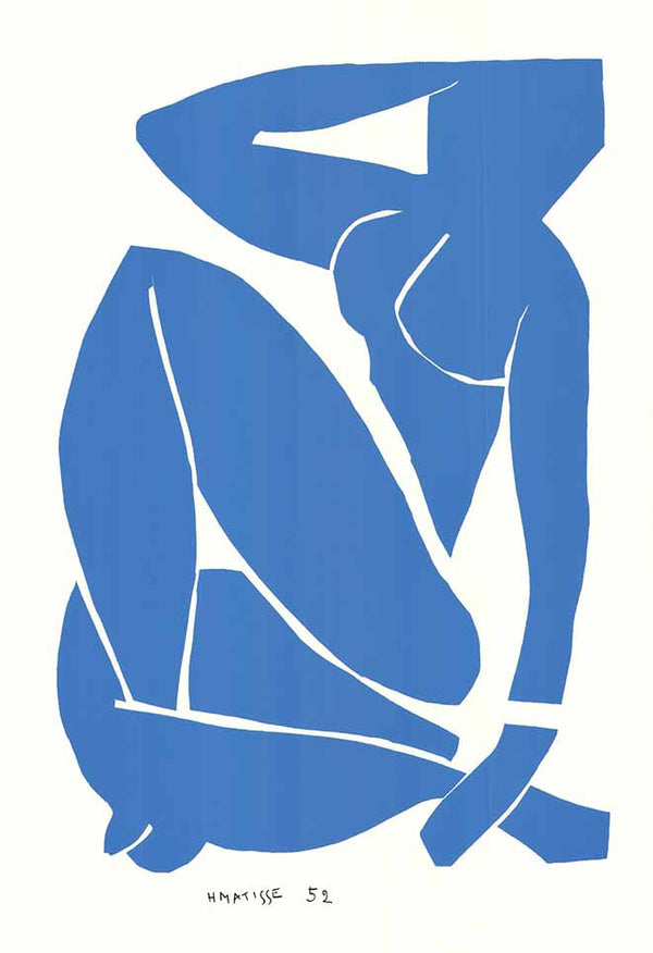 Blue Nude III, 1952 by Henri Matisse - 28 X 40 Inches (Silkscreen / Serigraph)