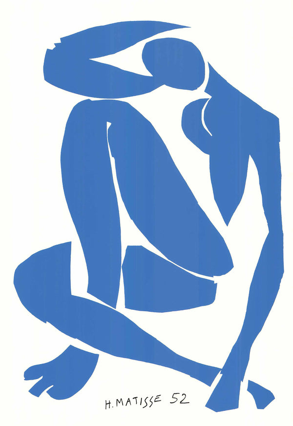 Blue Nude IV, 1952 by Henri Matisse - 28 X 40 Inches (Silkscreen / Serigraph)