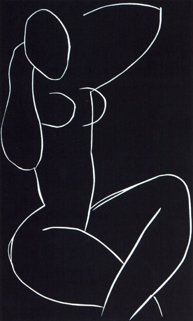 Seated Nude, with Legs Crossed, 1941-42 by Henri Matisse - 24 X 40 Inches (Linogravure) by Henri Matisse (Silkscreen / Sérigraphie)