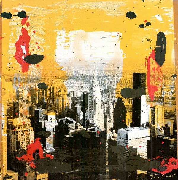 Yellow City by Tony Soulié - 28 X 28 Inches (Art Print)
