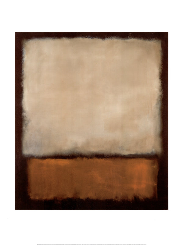 Dark Brown Grey Orange, 1963 by Mark Rothko - 24 X 32 Inches (Art Print)