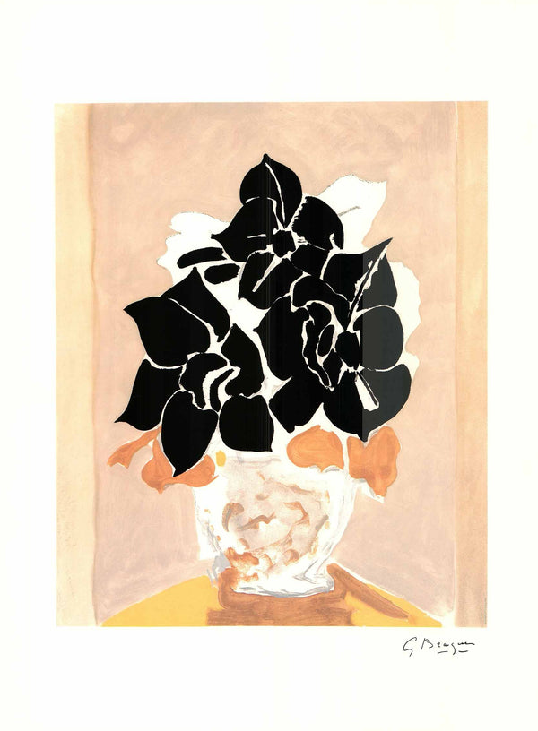 Les Amaryllis by Georges Braque - 24 X 32 Inches (Silkscreen / Serigraph)
