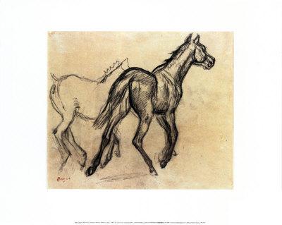Horses, 1882 by Edgar Degas - 16 X 20 Inches (Art Print)