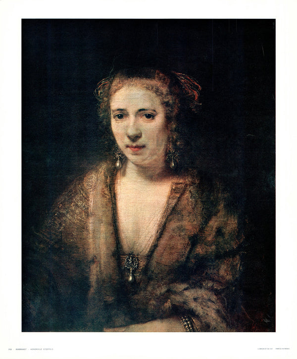 Hendrikje Stoffels by Rembrandt - 22 X 26 Inches (Art Print)